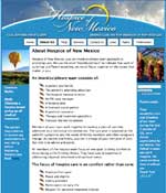 Click to go to Hospice of New Mexico's website. 